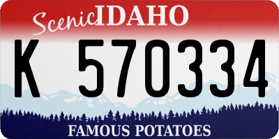 ID license plate K570334