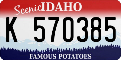 ID license plate K570385