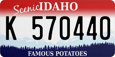 ID license plate K570440
