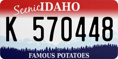 ID license plate K570448
