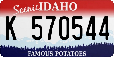 ID license plate K570544