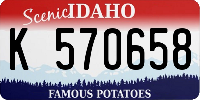 ID license plate K570658