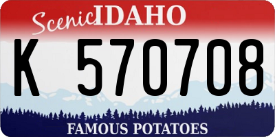 ID license plate K570708