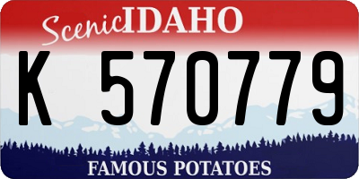 ID license plate K570779
