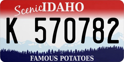 ID license plate K570782