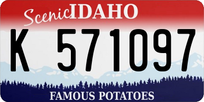 ID license plate K571097