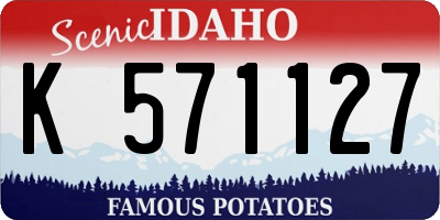 ID license plate K571127