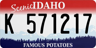 ID license plate K571217