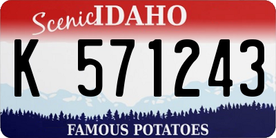 ID license plate K571243