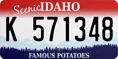 ID license plate K571348