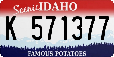 ID license plate K571377