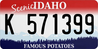 ID license plate K571399