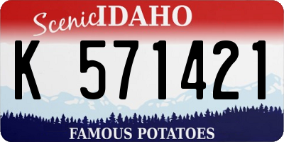 ID license plate K571421