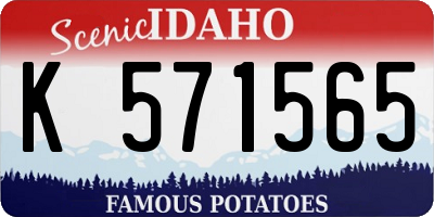 ID license plate K571565