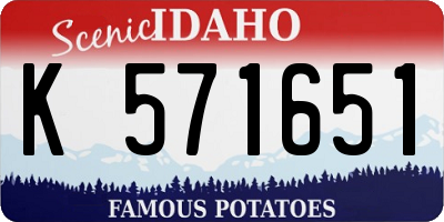 ID license plate K571651