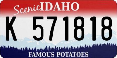 ID license plate K571818