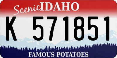ID license plate K571851