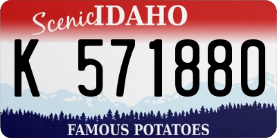 ID license plate K571880