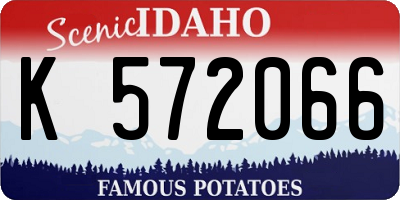 ID license plate K572066