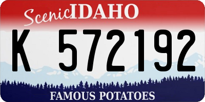 ID license plate K572192