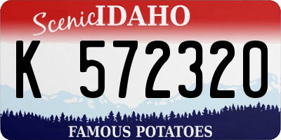 ID license plate K572320