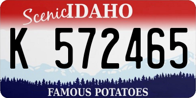 ID license plate K572465