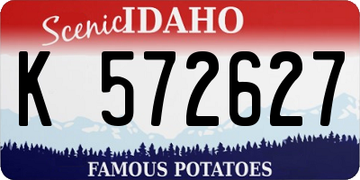 ID license plate K572627