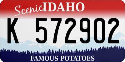 ID license plate K572902