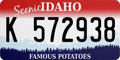 ID license plate K572938