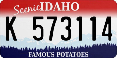 ID license plate K573114