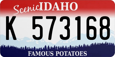 ID license plate K573168