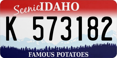 ID license plate K573182