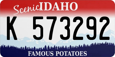 ID license plate K573292