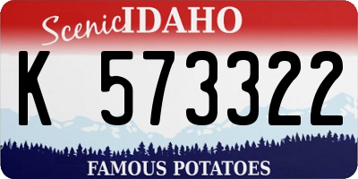 ID license plate K573322
