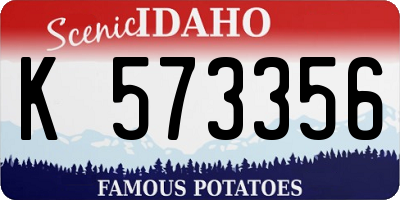 ID license plate K573356