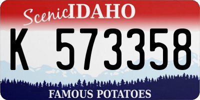 ID license plate K573358