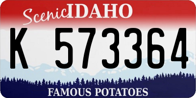 ID license plate K573364