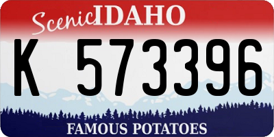 ID license plate K573396