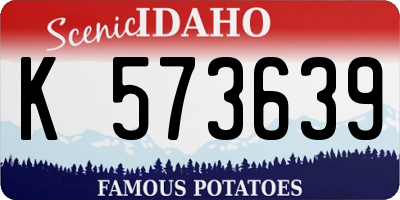 ID license plate K573639