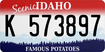 ID license plate K573897