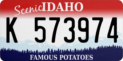 ID license plate K573974