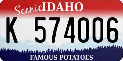ID license plate K574006