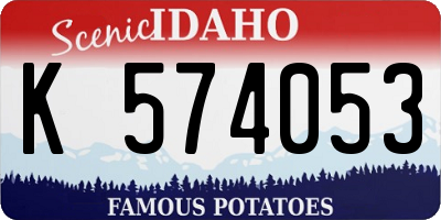 ID license plate K574053