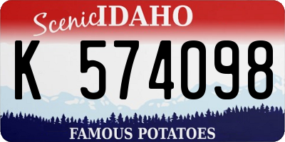 ID license plate K574098