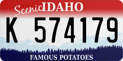 ID license plate K574179