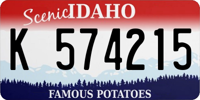 ID license plate K574215
