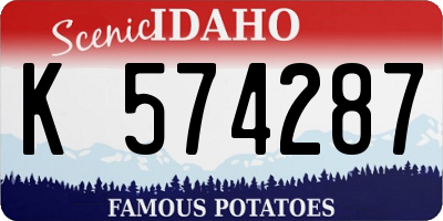 ID license plate K574287