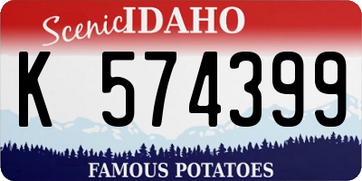 ID license plate K574399