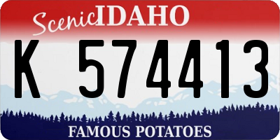 ID license plate K574413