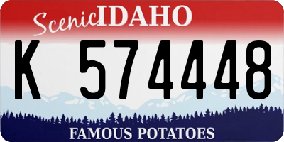 ID license plate K574448